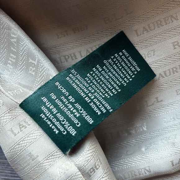 Ralph Lauren Newberry Halee Periwinkle Medium Blue Leather Shoulder Bag - Picture 5 of 14